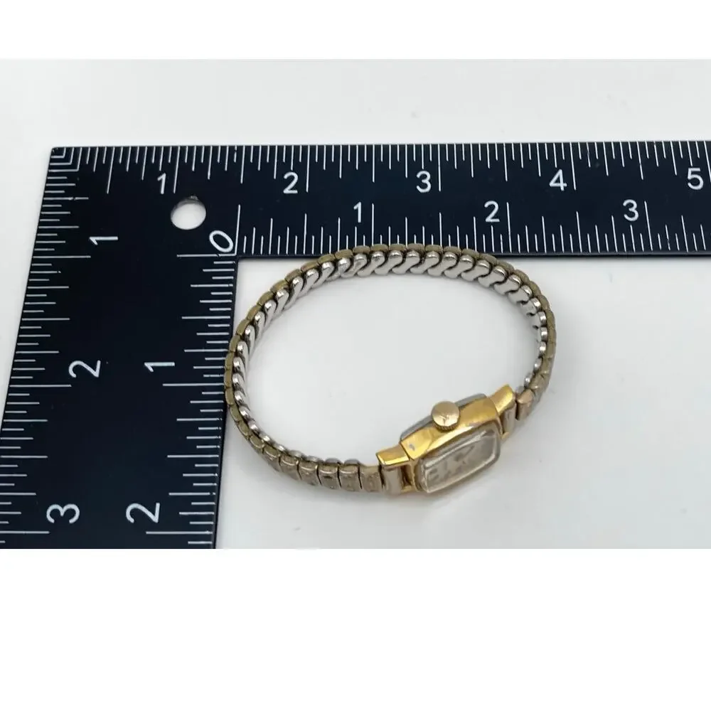 VTG Benrus Mechanical Wind Up Women's Petite Dress Watch 15mm - Expandable Runs